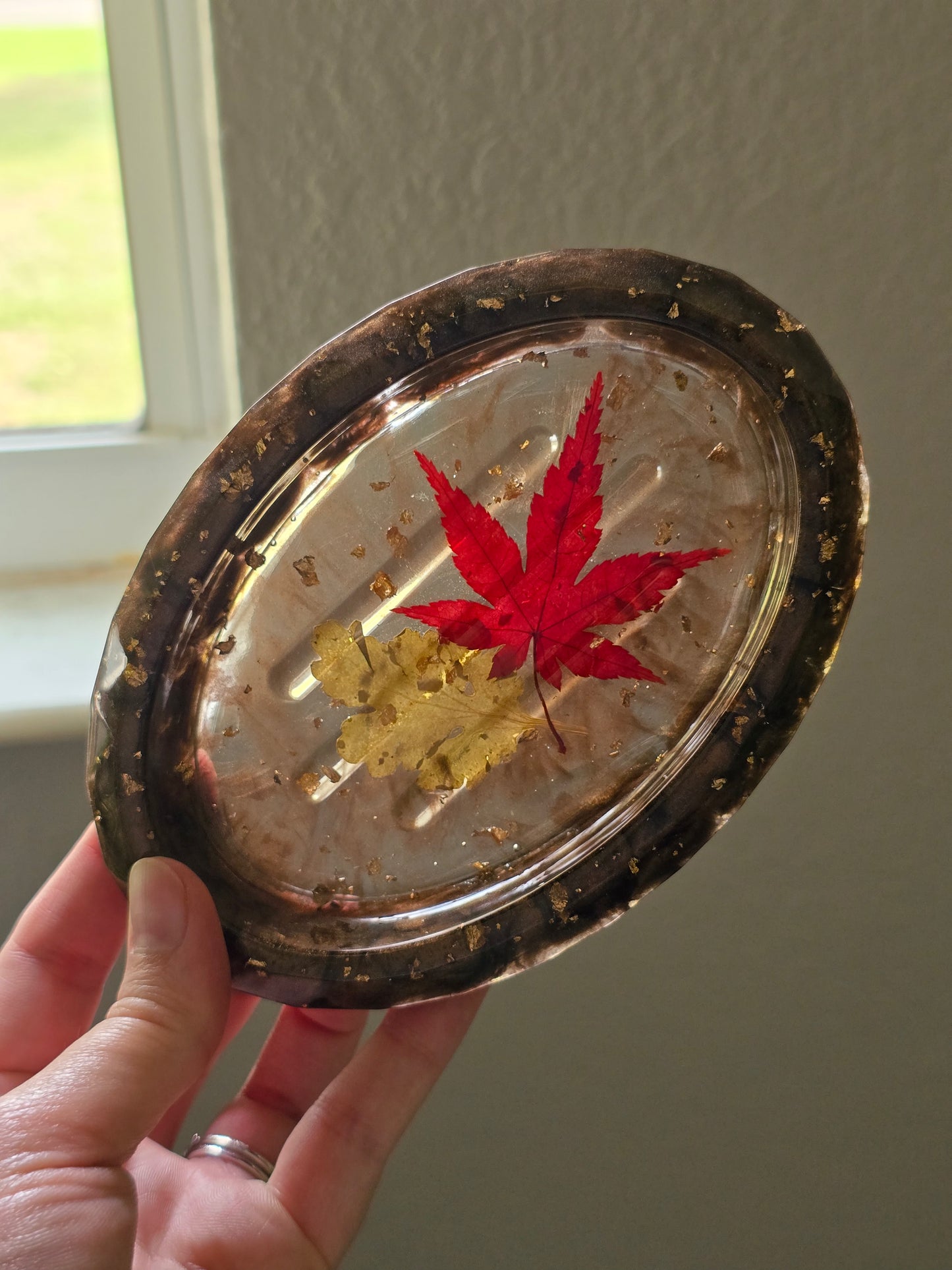 Brown Oval Soap Dish