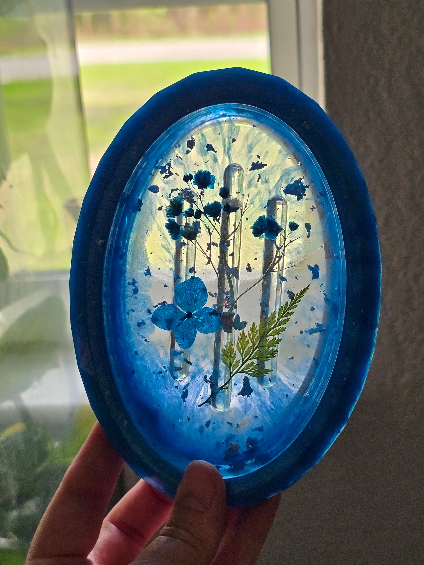 Blue Oval Soap Dish