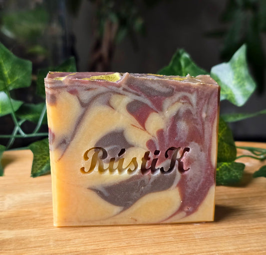 Vintage Leather & Turmeric Soap