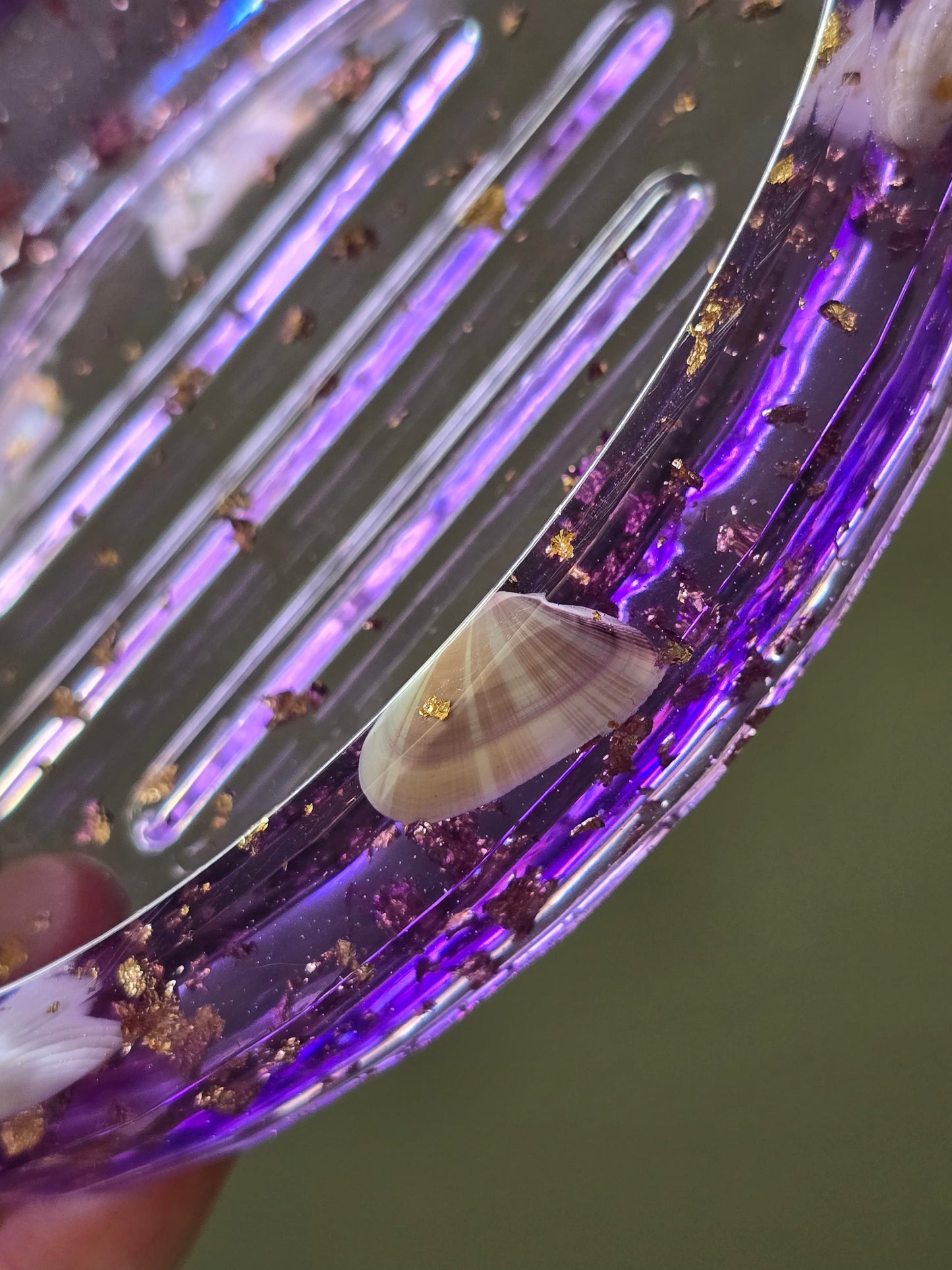 Purple Oval Soap Dish